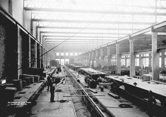 Interior of Jolimont running sheds, 30 April 1915