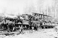 Victoria's first load of Korumburra coal, Coal Creek, 28 October 1892