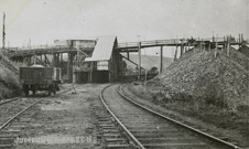 Coal loading siding, South Gippsland, circa 1910