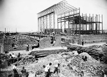 Constructing Newport Power Station, 1914