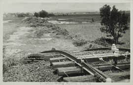 Flood damage on the Traralgon to Maffra line, 1 December 1934