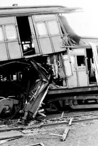 Train collision, Jolimont rail yard, 28 February 1970