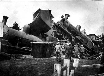 Accident resulting from brake failure, Beaufort, 5 February 1910