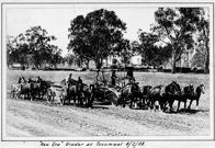 "New Era" horse-drawn grader, Tocumwal, 1908