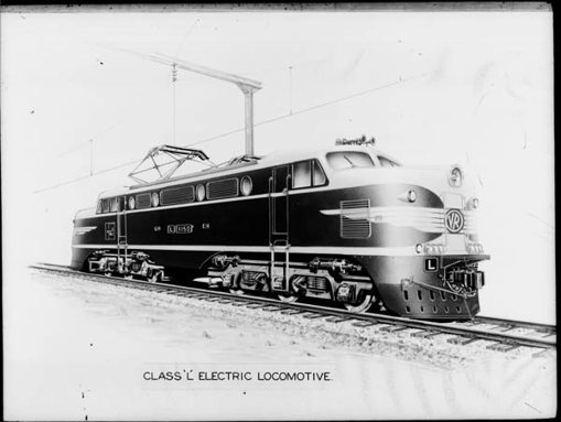 Drawing of an L class electric locomotive