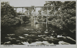 The Tramway Bridge over the Yarra River, Warburton, circa 1910