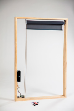 Integrated Blind System attached to Wooden Frame