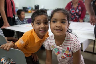 Two participants in the Naghlingah Boorais workshops