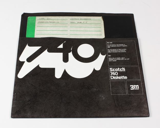 Black 8 inch floppy disk