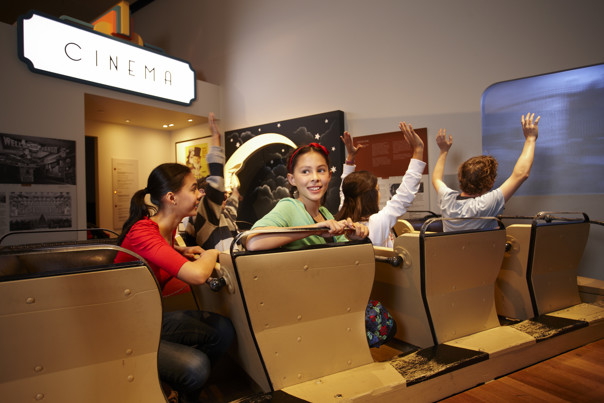 Children at Luna Park interactive in Melbourne Story