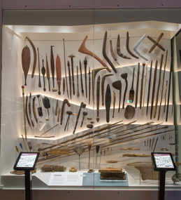 Aboriginal tool in a showcase