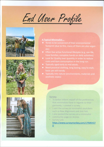 Colourful folio page including text and images