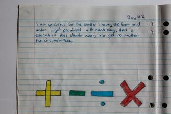 A page in a journal