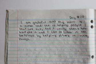 A page in a journal