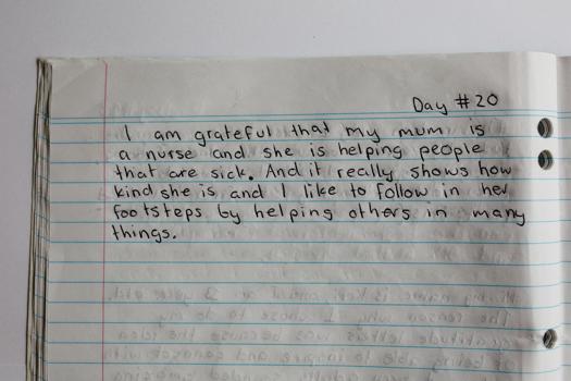 A page in a journal