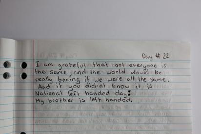 A page in a journal