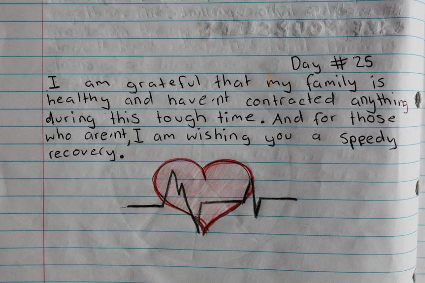 A page in a journal