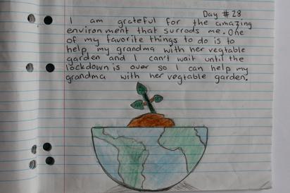 A page in a journal