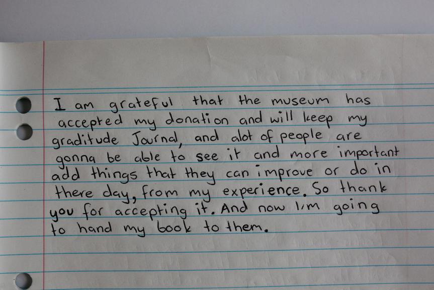 A page in a journal