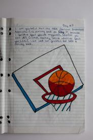 A page in a journal