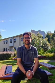 Man at a university