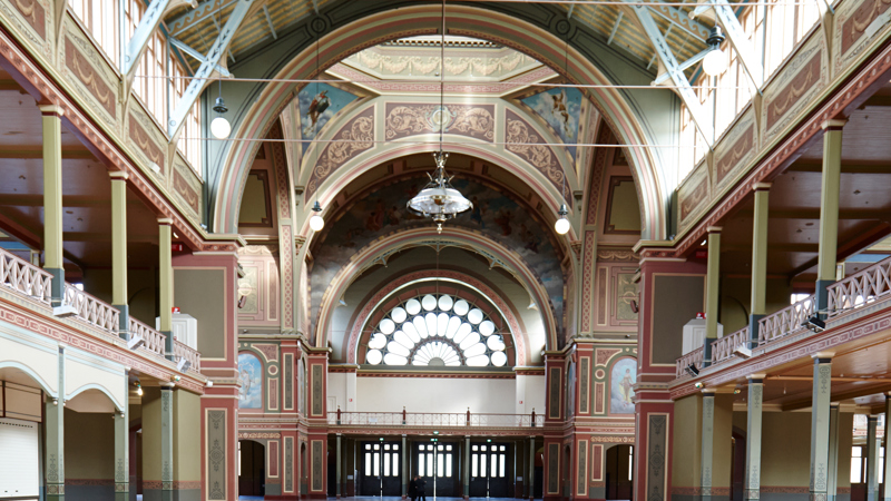Interior of the Royal Exhibition Building