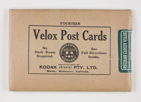 Rectangular brown paper envelope with black printed text