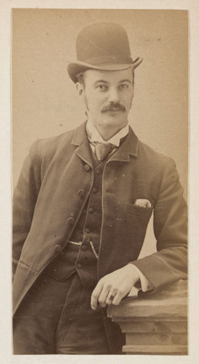 Sepia photograph of man in suit