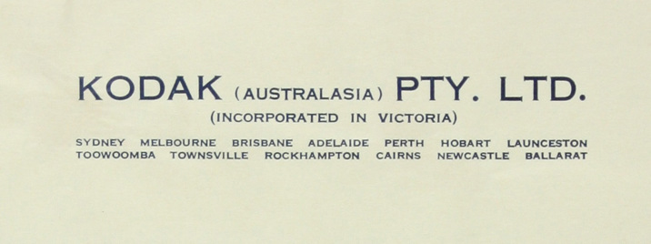 Closeup of company logo