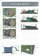 Folio page "Concept 3 - Digital Development" showing digital architectural drawings and hand written notes
