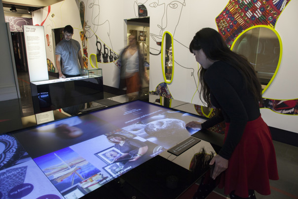 visitors viewing the Identity exhibition