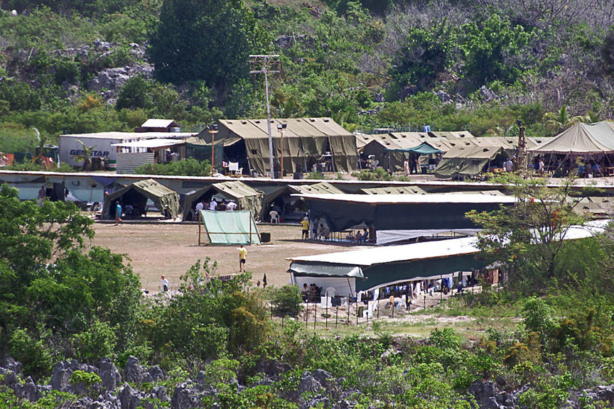 Detention Centre, Nauru, 2001.