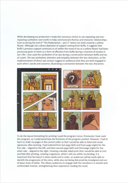 This folio page details Kim Xuyen Quinton’s reflection on her final Media Print work ‘Auspicious’.