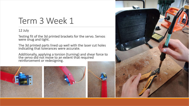 This folio page documents Luke Bouwmeester’s use of tools, equipment and machines to create his ‘Solar Tracking Parabolic Mirror’ system.
