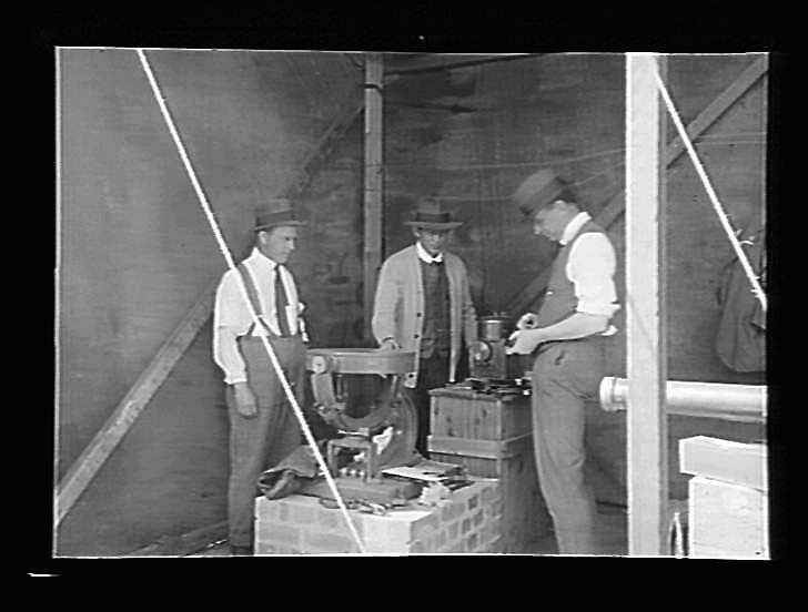Solar eclipse expedition, Goondiwindi, Queensland, September 1922. Expedition led by Joseph Baldwin, Government Astronomer, Melbourne Observatory