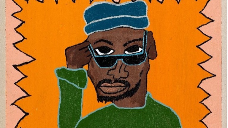 Stylised image of man looking with sunglasses tilted down
