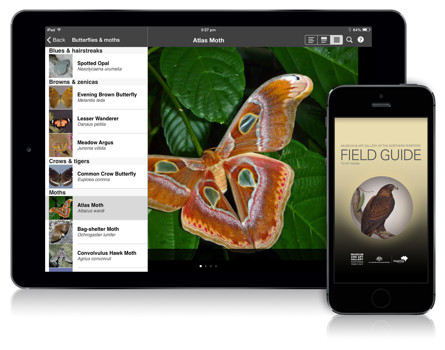 An iPad and iPhone showing the Field Guide to NT Fauna app on screen