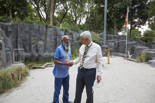Two men shaking hands