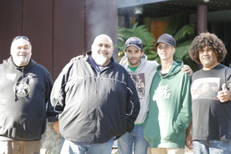 Group of five men