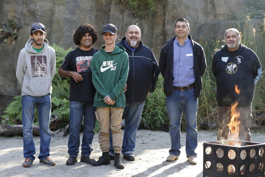 Group of six men