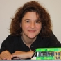 Woman with model tram