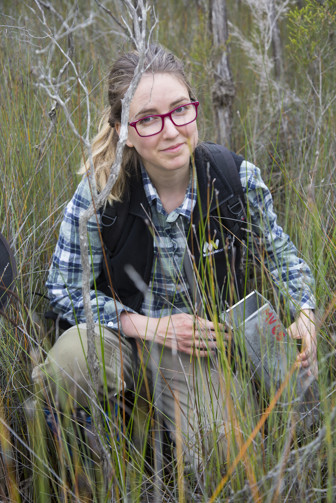 Woman in bushland
