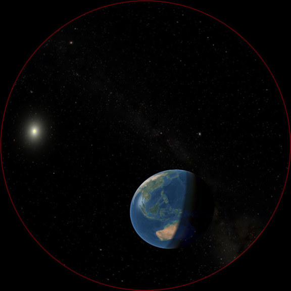 Space view of Earth
