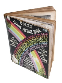 An old book titled 'Cole's Funny Picture Book'