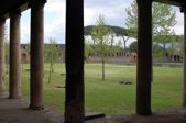 Open square area surrounded by buildings 