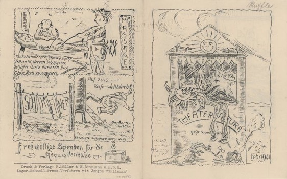 Theatre Program, Tatura, 1941. It features an advertisement for Karl's cakes.