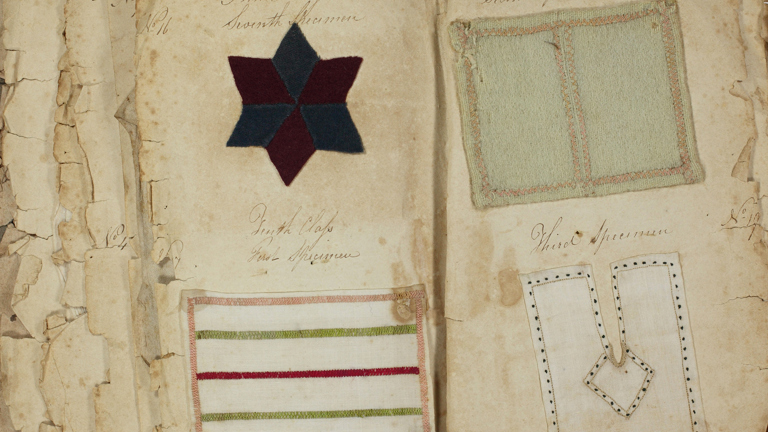 Needlework Specimen Book - Anne Trotter, 1840.