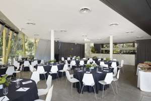 Room with tables and chairs