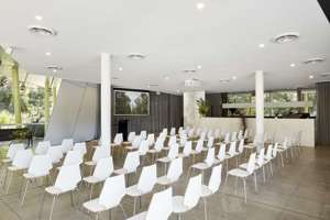 Room with tables and chairs