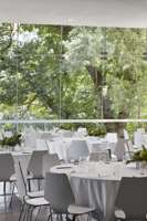 Room with tables and chairs